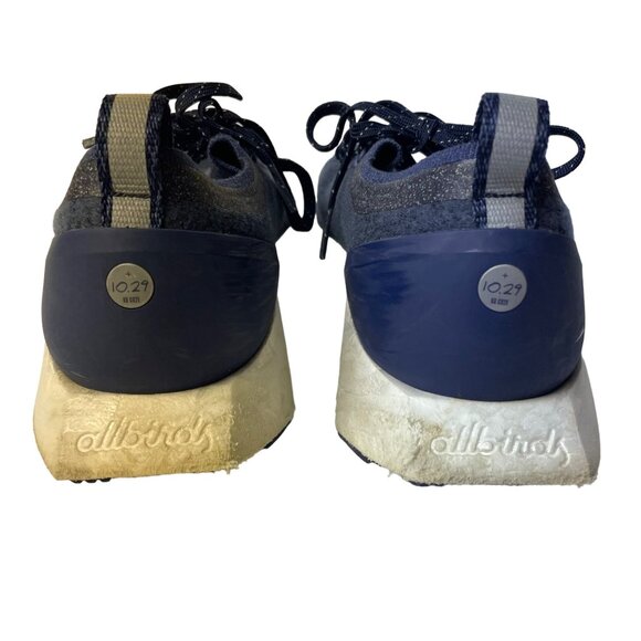 Allbirds Wool Flyer Mizzle Running Shoes Sneakers Navy Blue Sz 8.5 - Picture 4 of 10